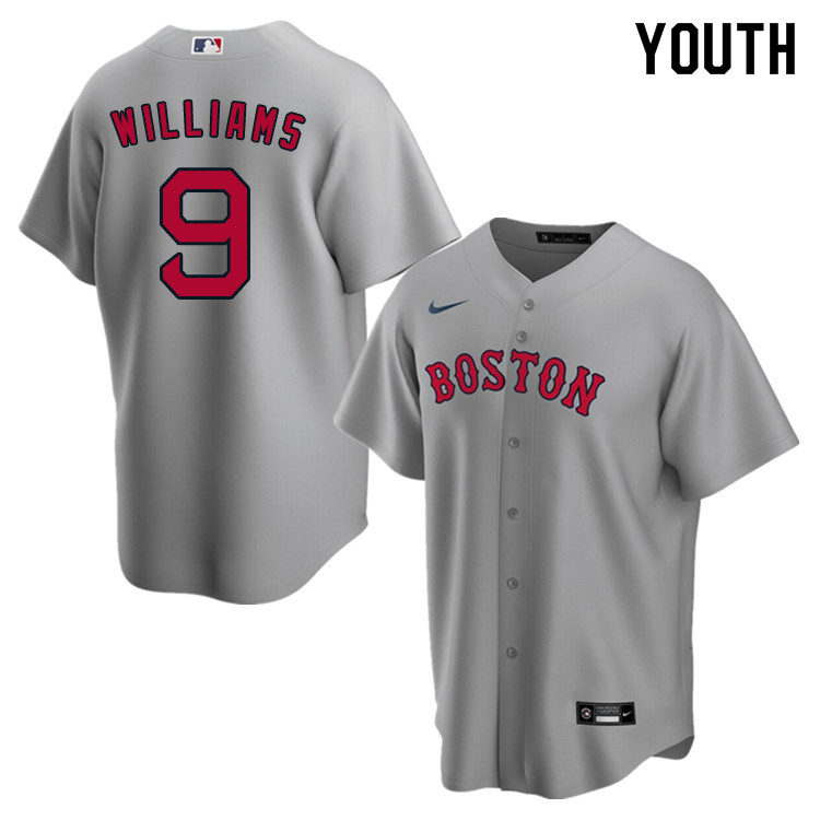 Nike Youth #9 Ted Williams Boston Red Sox Baseball Jerseys Sale-Gray